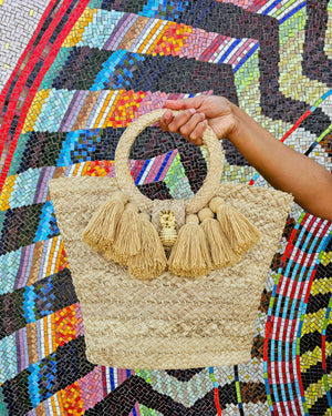 Bohemian Basket Bag