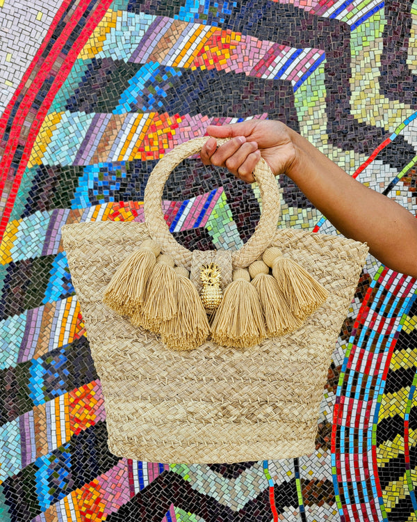 Bohemian Basket Bag