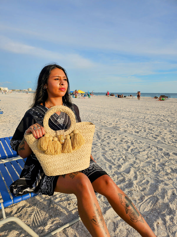 Bohemian Basket Bag