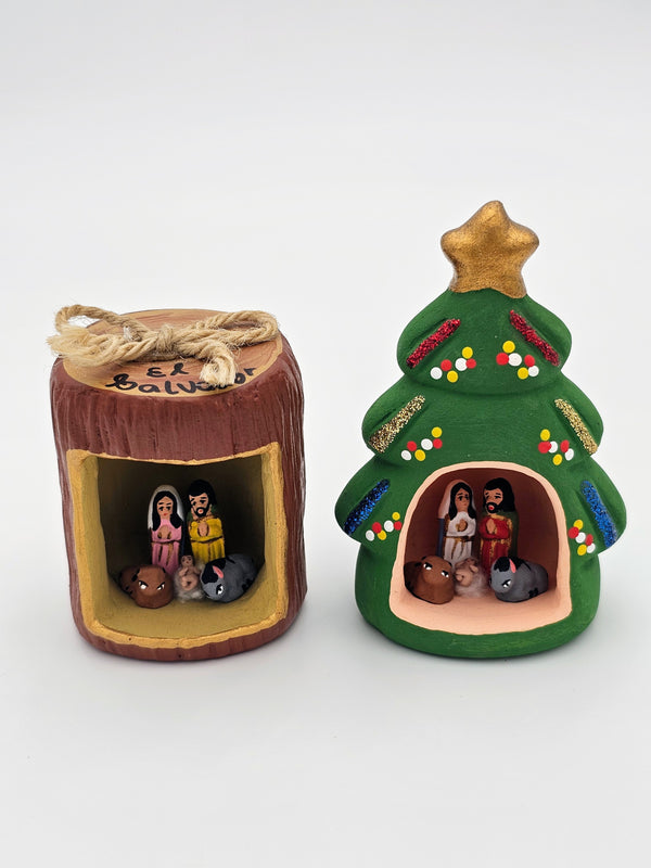 Mini Nacimientos - Handcrafted Miniature Clay Nativity Scene