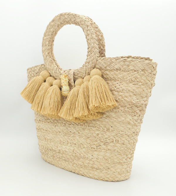 Bohemian Basket Bag